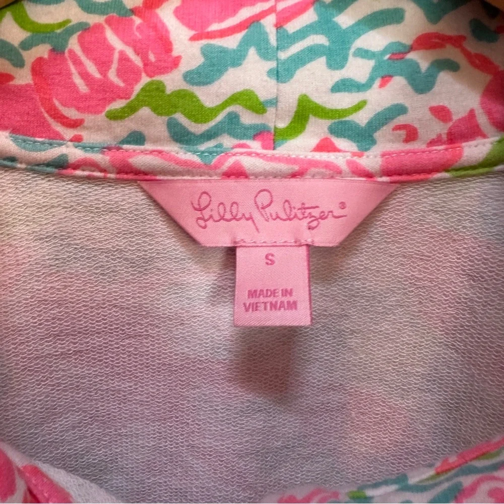 Lilly Pulitzer Captain‎ Popover Lobstah Roll Sweater Pullover Women’s Sz Small